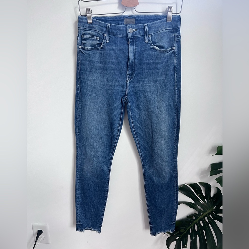 Like New Mother Denim High Waisted Looker Ankle Chew